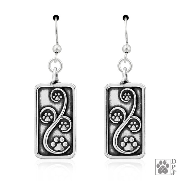 Paw Print Earrings, Journey Paws