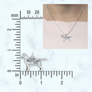 Sterling Silver Labrador Retriever Necklace Jewelry