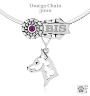 Best In Show Miniature Pinscher necklace in sterling silver, Miniature Pinscher championgifts in sterling silver
