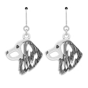 Nederlandse Kooikerhondje Earrings in Sterling Silver