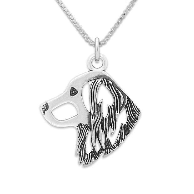 Nederlandse Kooikerhondje Necklace in Sterling Silver