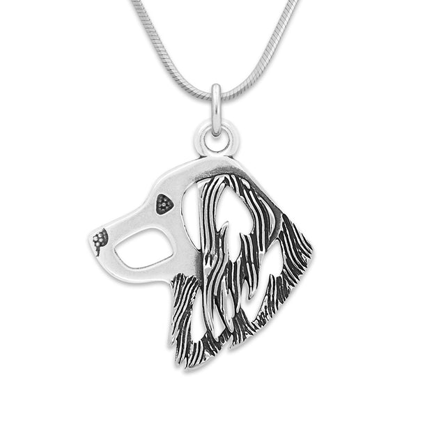 Nederlandse Kooikerhondje Necklace in Sterling Silver