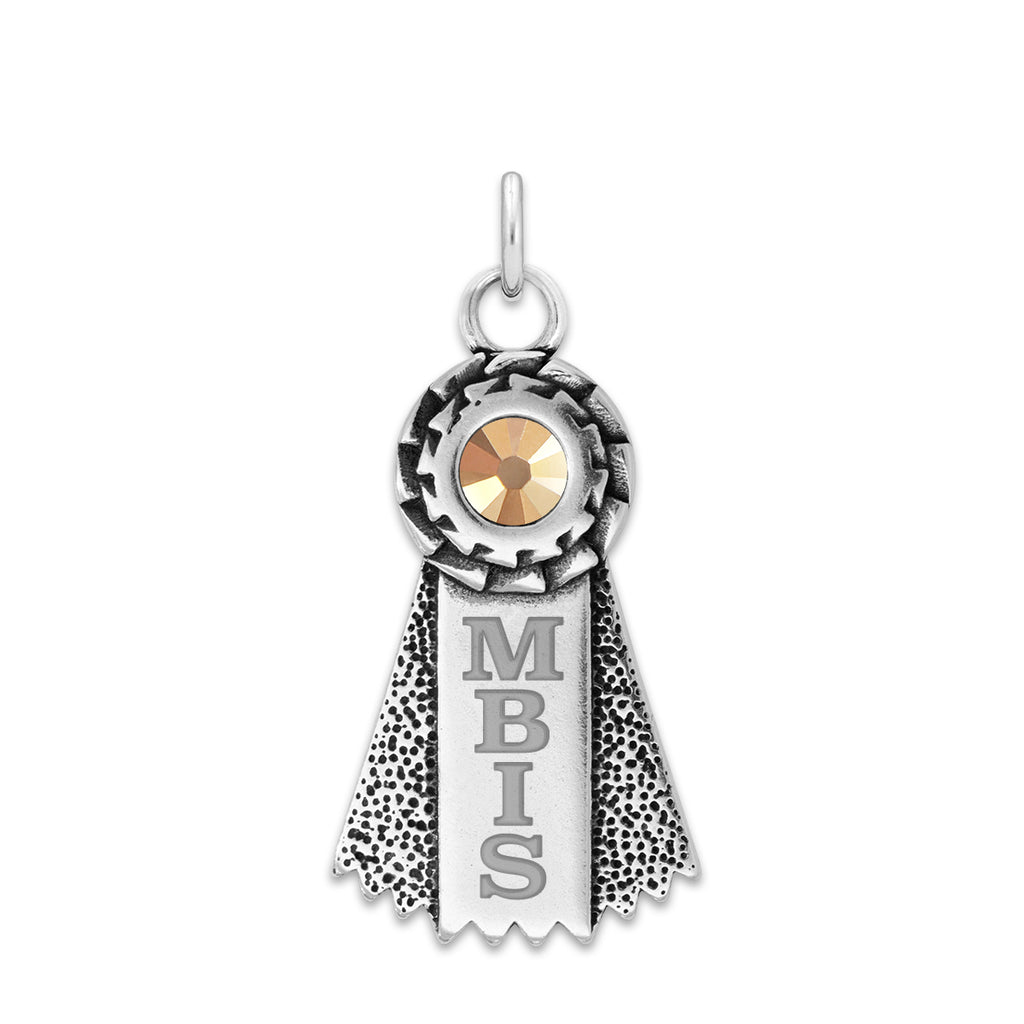 ★Hei★ sv925 silver crystal ribbon necklace Personalized Crystal Ribbon Necklace in Sterling Silver