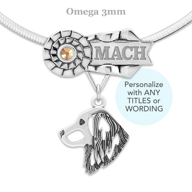 Personalized Nederlandse Kooikerhondje MACH Necklace, Best In Show Jewelry