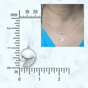 Poodle Necklace in Sterling Silver