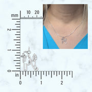 Sterling Silver Poodle Necklace Jewelry