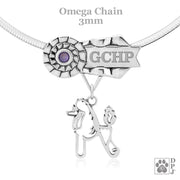 Best In Show Poodle Necklace Pendant, Grand Champion Dog Gifts