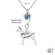 Crystal Rat Terrier w/Rat, Doc Tail Necklace, Body