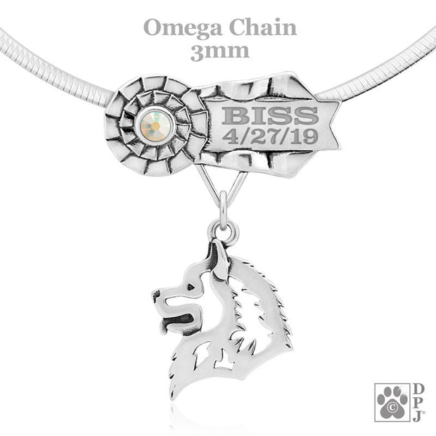 Samoyed Best In Show Necklace & Jewelry, Custom Dog Title Gifts, Personalized Dog Title Jewelry