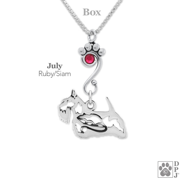 Crystal Scottish Terrier w/Rat Necklace, Body