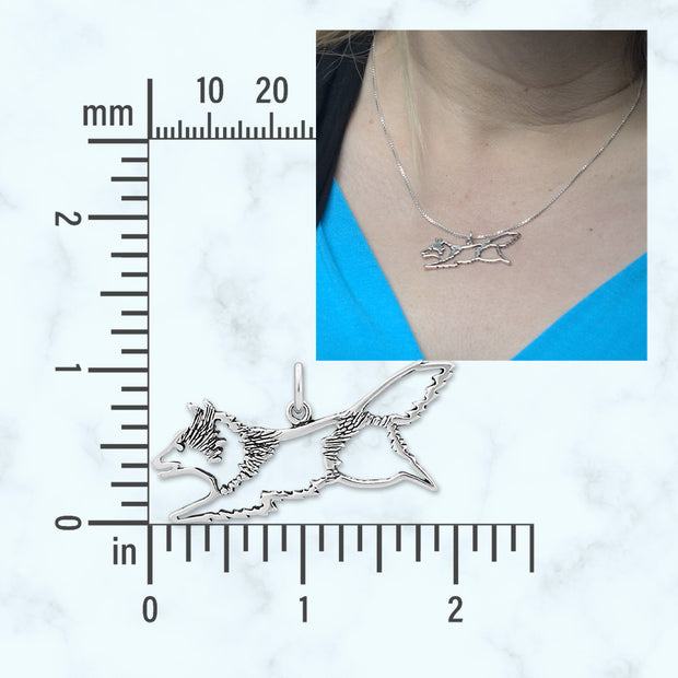 Shetland Sheepdog Necklace Gifts in Sterling Silver