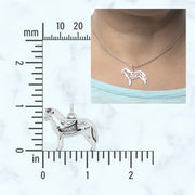 Sterling Silver Siberian Husky Necklace Jewelry