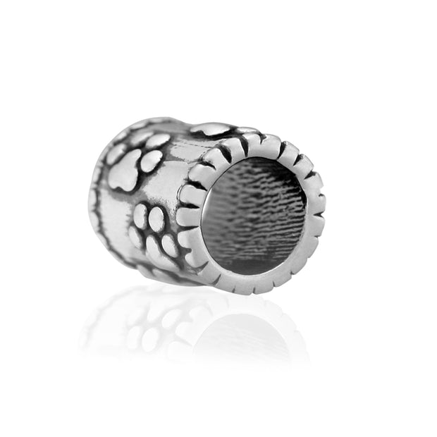 Sterling Silver Never Ending Paw Bead