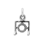 Agility Tire Necklace Pendant In Sterling Silver