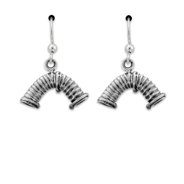 Agility Tunnel Earrings In Sterling Silver