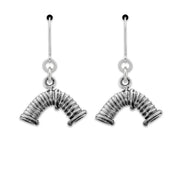 Agility Tunnel Earrings In Sterling Silver