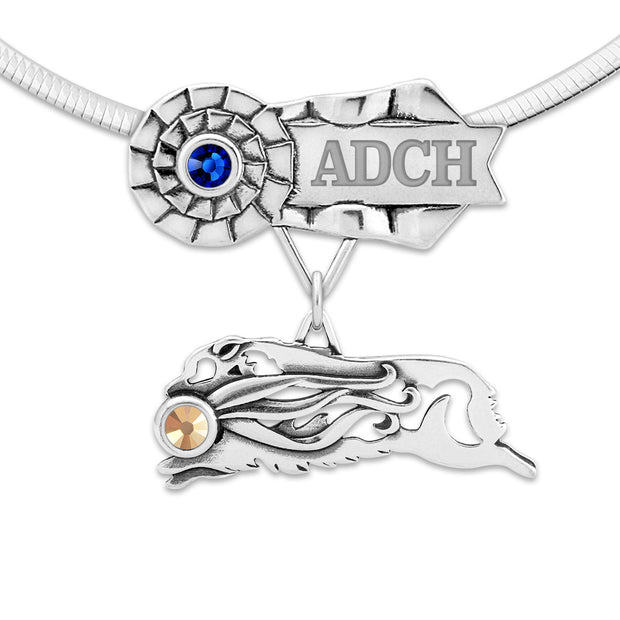 Personalized Best In Show Specialty Australian Shepherd Necklace, MACH Jewelry