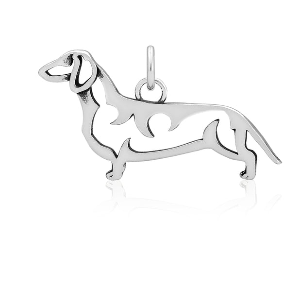 Dachshund Pendant Body Design in Sterling Silver.