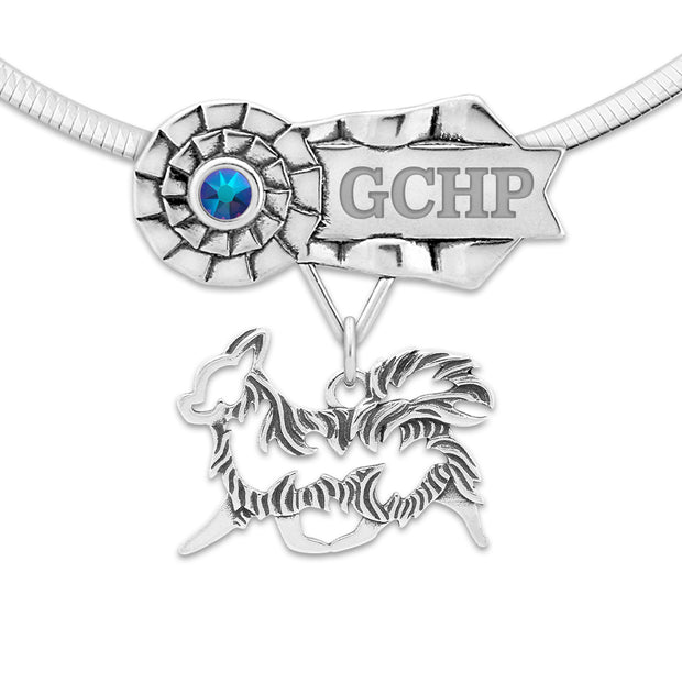 Custom Chihuahua Best In Show Ribbon Necklace, GCHP Jewelry