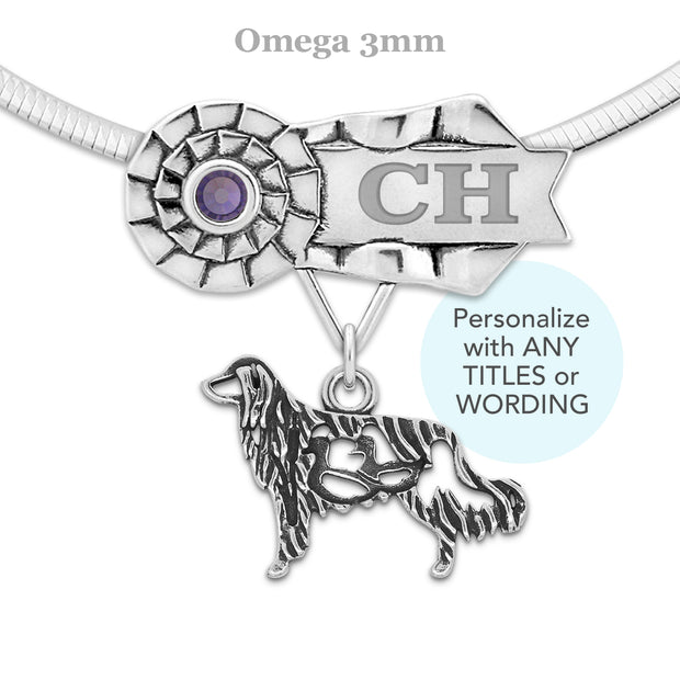 Personalized Nederlandse Kooikerhondje BISS Necklace, Grand Championship Jewelry