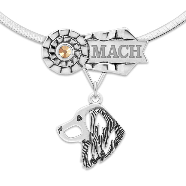 Personalized Nederlandse Kooikerhondje MACH Necklace, Best In Show Jewelry