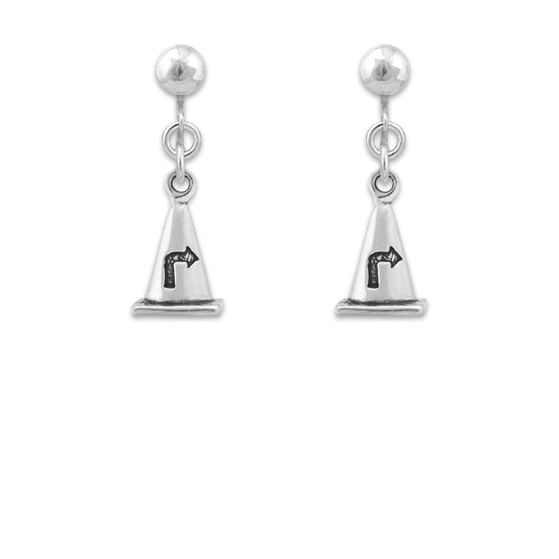 Rally Cone Earrings In Sterling Silver
