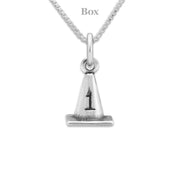 #1 Cone Necklace Pendant In Sterling Silver