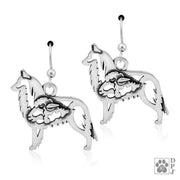 Belgian Tervuren earrings in sterling silver on french hooks, Best Belgian Tervuren gift ideas