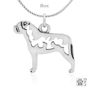 Bullmastiff Necklace Jewelry in Sterling Silver