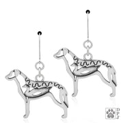 Chesapeake Bay Retriever earrings in sterling silver on leverbacks, Top rated Chesapeake Bay Retriever gifts