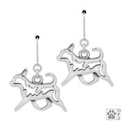 Chihuahua earrings in sterling silver on leverbacks, Top rated Chihuahua gifts