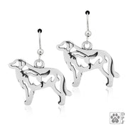 Great Pyrenees errings in sterling silver on french hooks, Best Great Pyrenees gift ideas