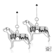 Mastiff earrings in sterling silver on leverbacks, Top rated Mastiff gifts