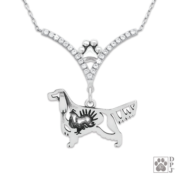 Fine Gordon Setter jewelry in sterling silver, High end Gordon Setter jewelry and gifts