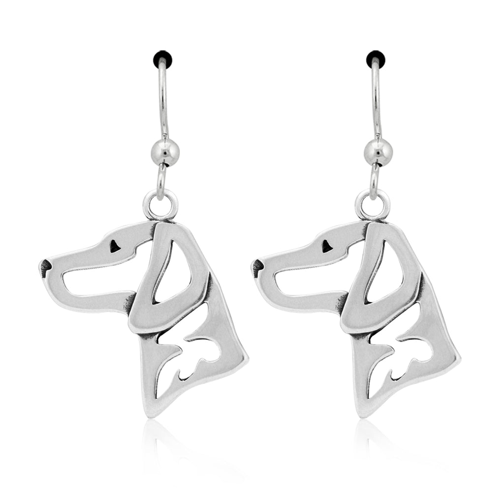Vizsla Earrings in Sterling Silver – Dazzling Paws