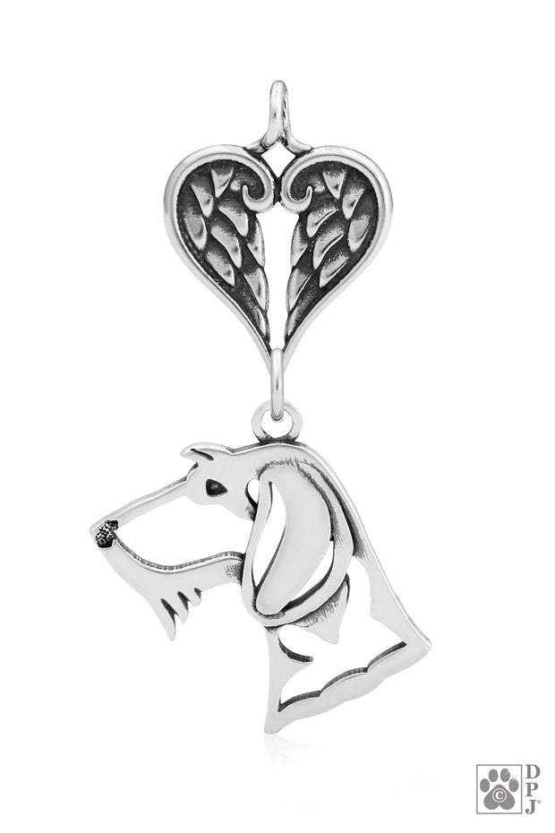 Dachshund Angel Necklace, Doxie Personalized Sympathy Gifts